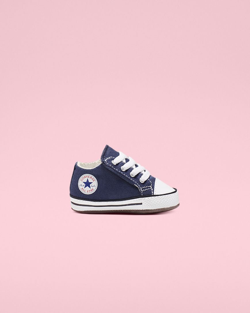 Tenisi Inalti Baieti Converse Chuck Taylor All Star Cribster Easy-On Bleumarin Bej Albi | RO UQZEY059